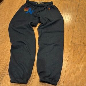 Aviator Nation dark grey Jogger sweatpants xs-mint condition